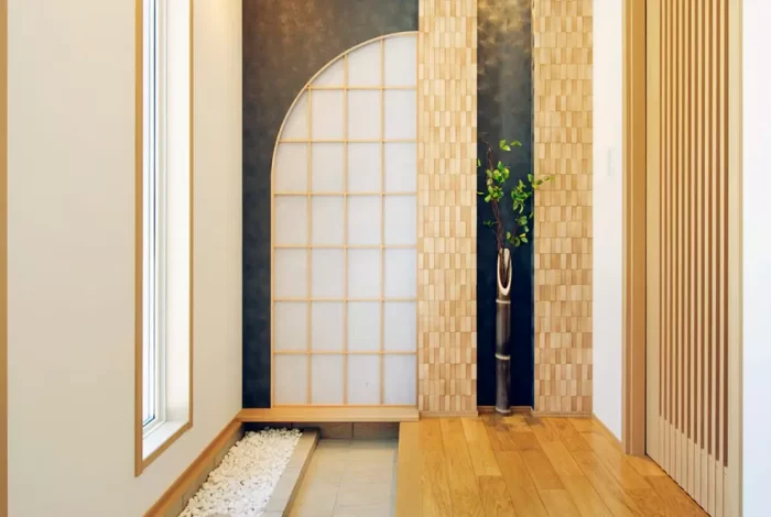 高級旅館のような玄関ホール